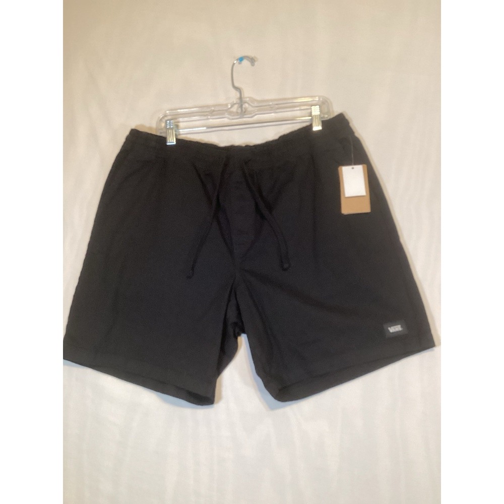 NWT! Vans Washer Shorts Men's XXL Black Regular Fit w/ Elastic Waist Pockets